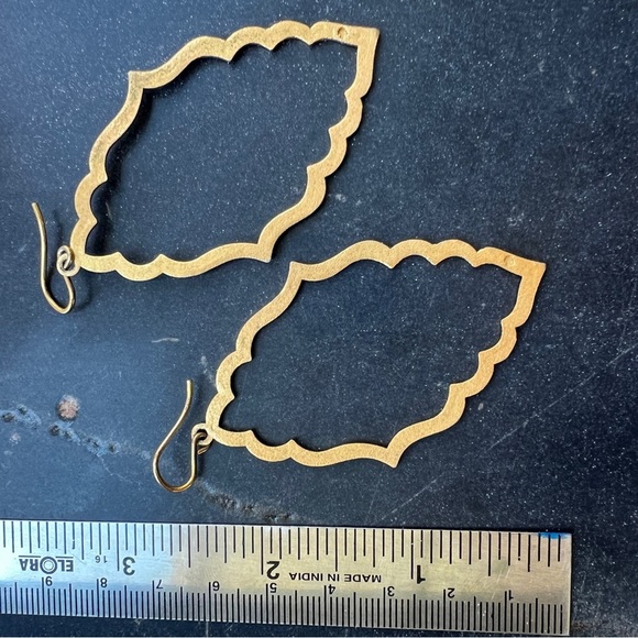 Dogeared Moroccan Elegant Gold Dangling Earrings - Picture 5 of 5